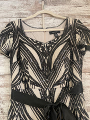 BLACK/IVORY LONG DRESS (NEW)