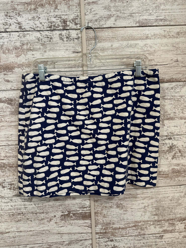 BLUE/WHITE WHALE SKIRT $98