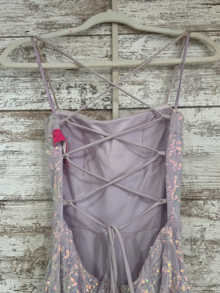 LAVENDER SPARKLY LONG DRESS