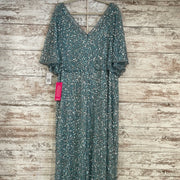 BLUE SEQUIN LONG DRESS (NEW)