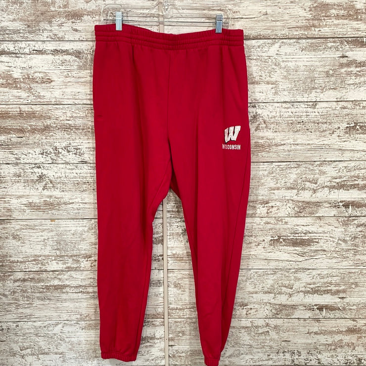 RED WISCONSIN SWEAT PANTS