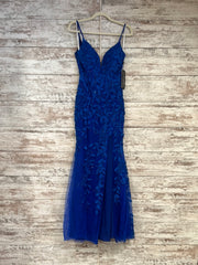 ROYAL BLUE MERMAID GOWN (NEW)