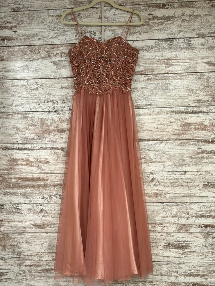 ROSE GOLD A LINE GOWN