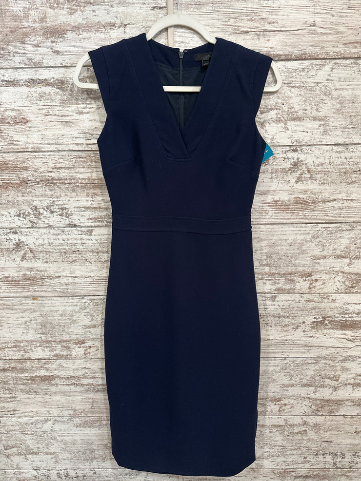 NAVY MIDI DRESS