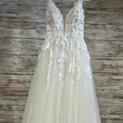 WHITE/FLORAL WEDDING GOWN$1300