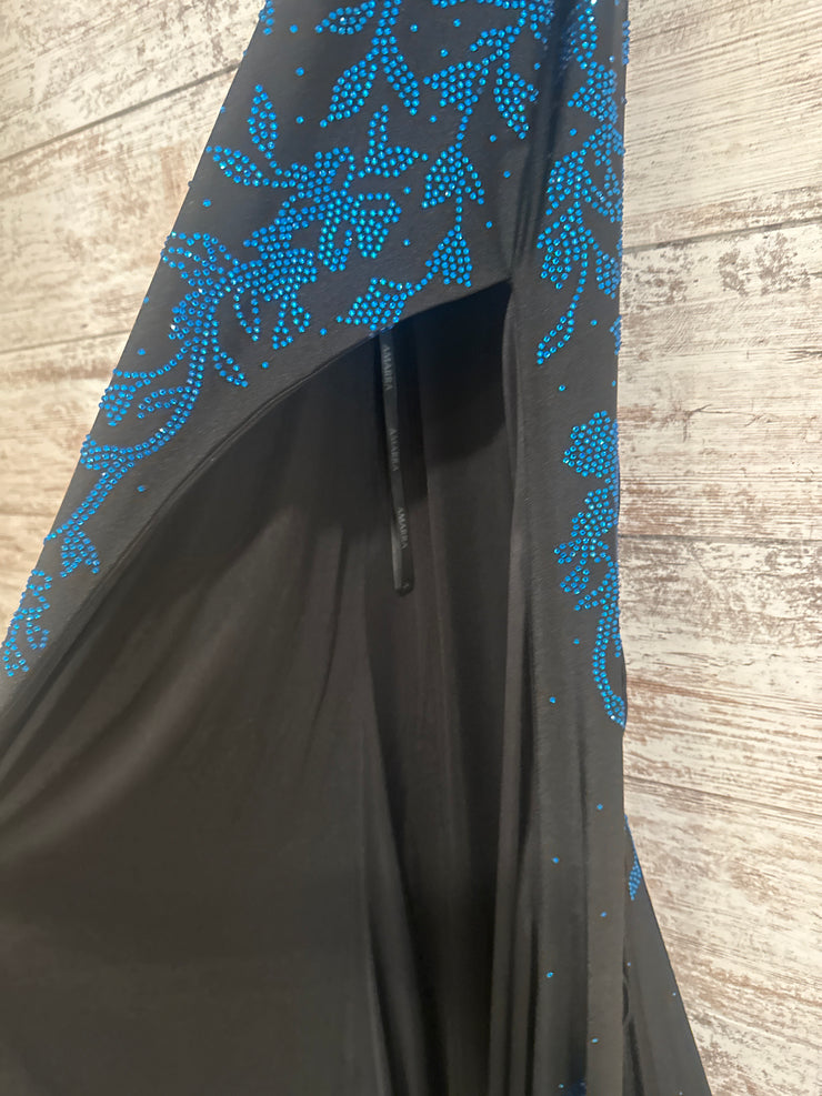 BLACK/PINK/BLUE LONG DRESS-NEW