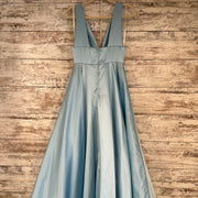 BLUE A LINE GOWN
