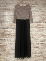 BLACK/TAN LONG DRESS (NEW)