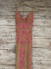 PINK SPARKLY LONG DRESS (NEW)
