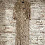 IVORY/GOLD 2 PC. LONG DRESS SE