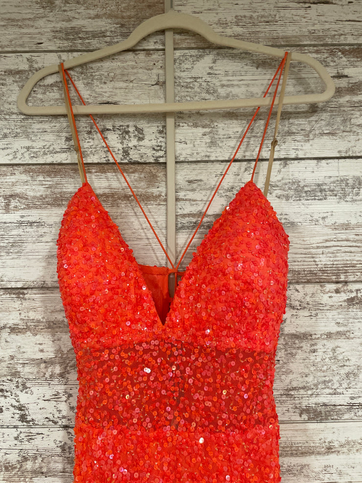 ORANGE FULL SEQUIN MERMAID