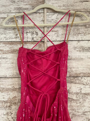 PINK SPARKLY LONG DRESS