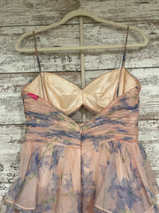 PINK/FLORAL TIERED A LINE