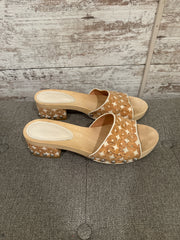 TAN WOODEN SANDALS