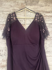 PURPLE LONG EVENING GOWN