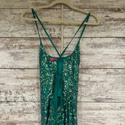 GREEN SEQUIN LONG DRESS