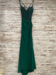 GREEN LONG EVENING GOWN (NEW)