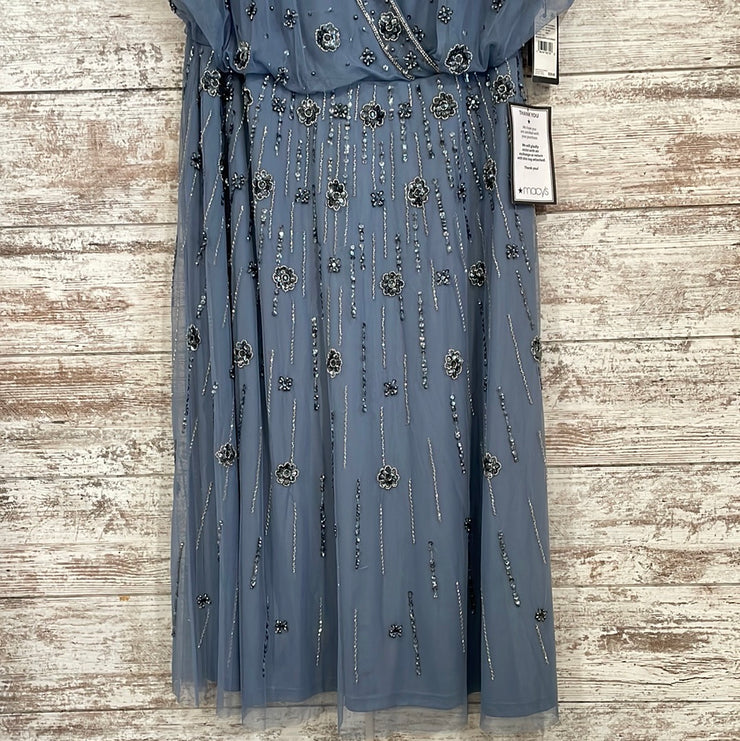 BLUE SEQUIN LONG DRESS (NEW)