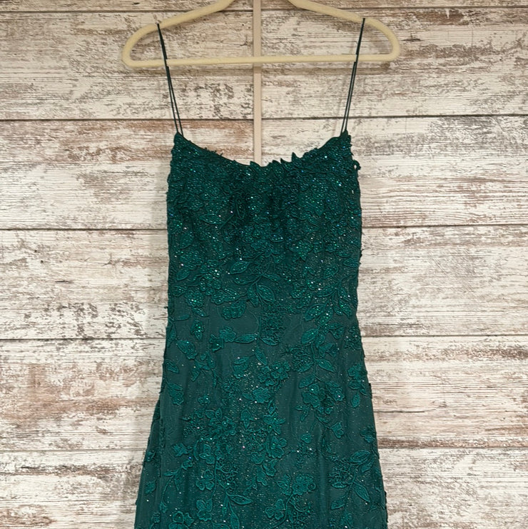 GREEN SPARKLY MERMAID GOWN