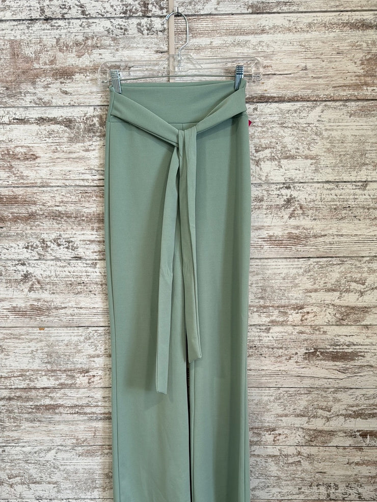 GREEN PANTS WITH BELT