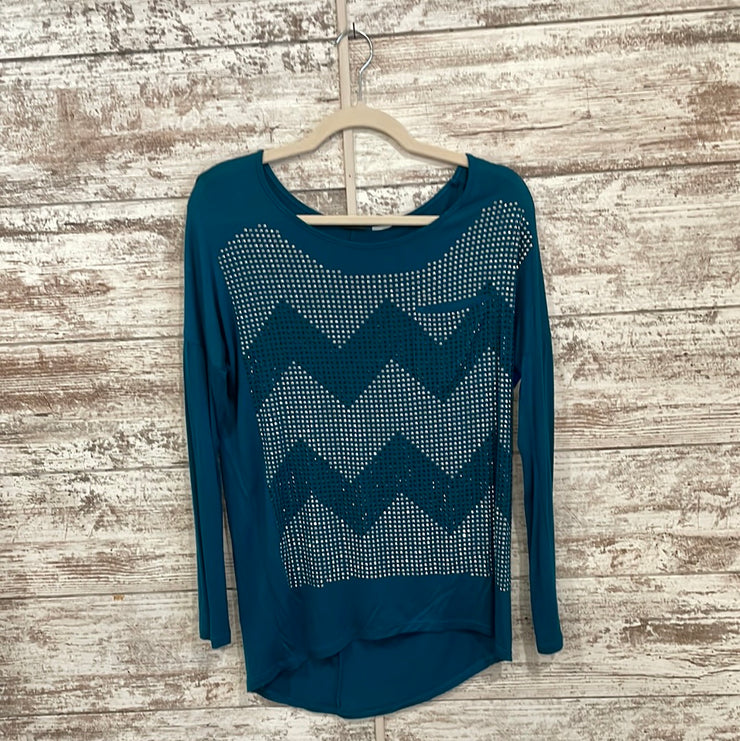 TEAL LONG SLEEVE TOP