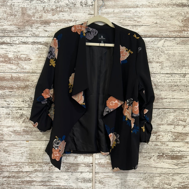 BLACK/COLORFUL OPEN JACKET