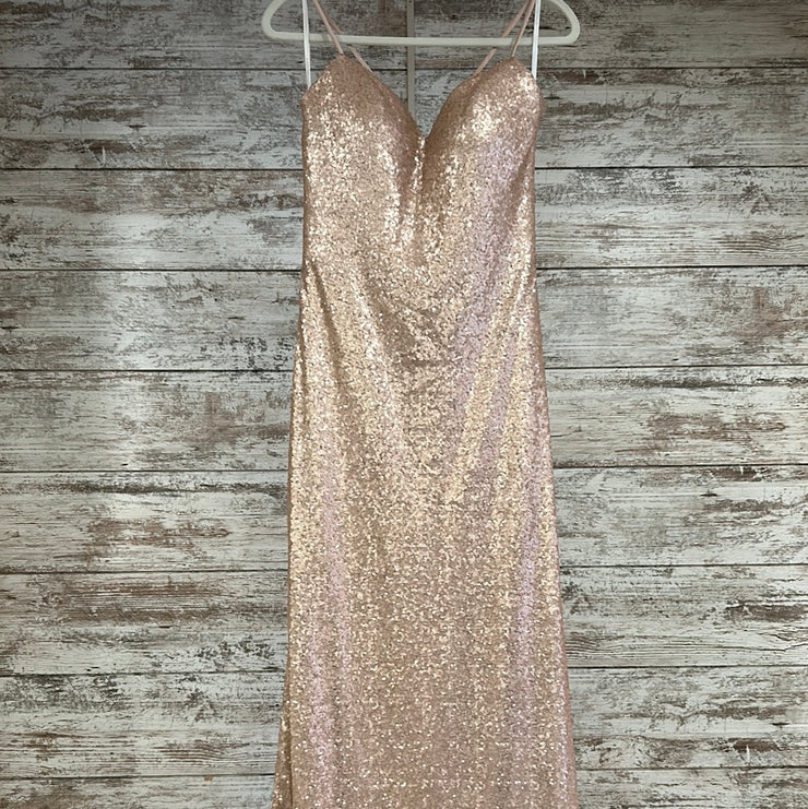 GOLD SPARKLY LONG DRESS