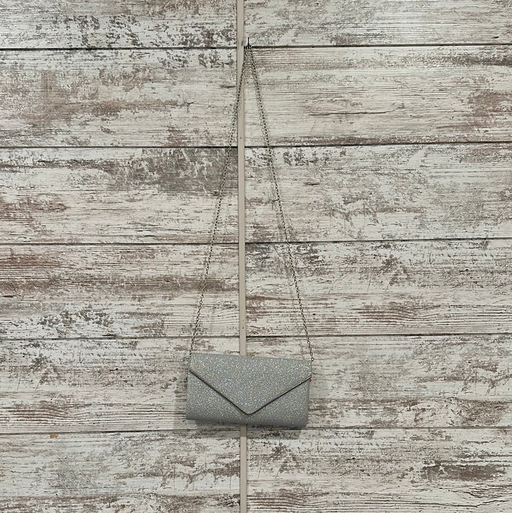 SILVER SPARKLY PURSE