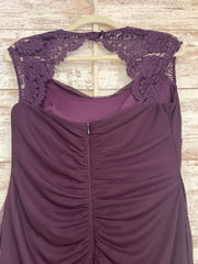 PURPLE LONG EVENING GOWN