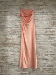 PEACH LONG EVENING GOWN