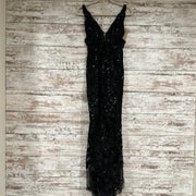 BLACK/FLORAL MERMAID GOWN