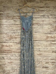 BLUE SPARKLY LONG DRESS (NEW)