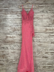 PINK/FLORAL LONG DRESS (NEW)