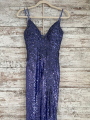 PURPLE SPARKLY LONG DRESS