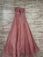 PINK SPARKLY A LINE GOWN (NEW)