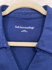 NAVY SLEEVELESS TUNIC $69