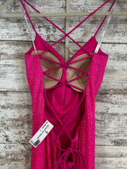 PINK SPARKLY LONG EVENING GOWN