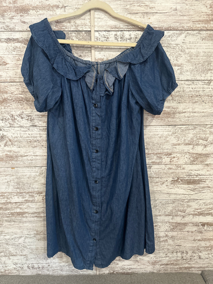 BLUE LIGHTWEIGHT DENIM DRESS