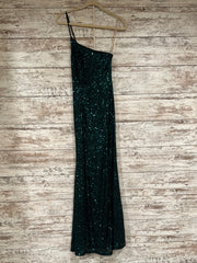 GREEN FULL SEQUIN LONG DRESS