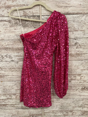 PINK SEQUIN SHORT DRESS