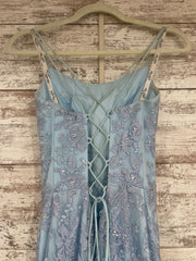 BLUE/FLORAL MERMAID GOWN