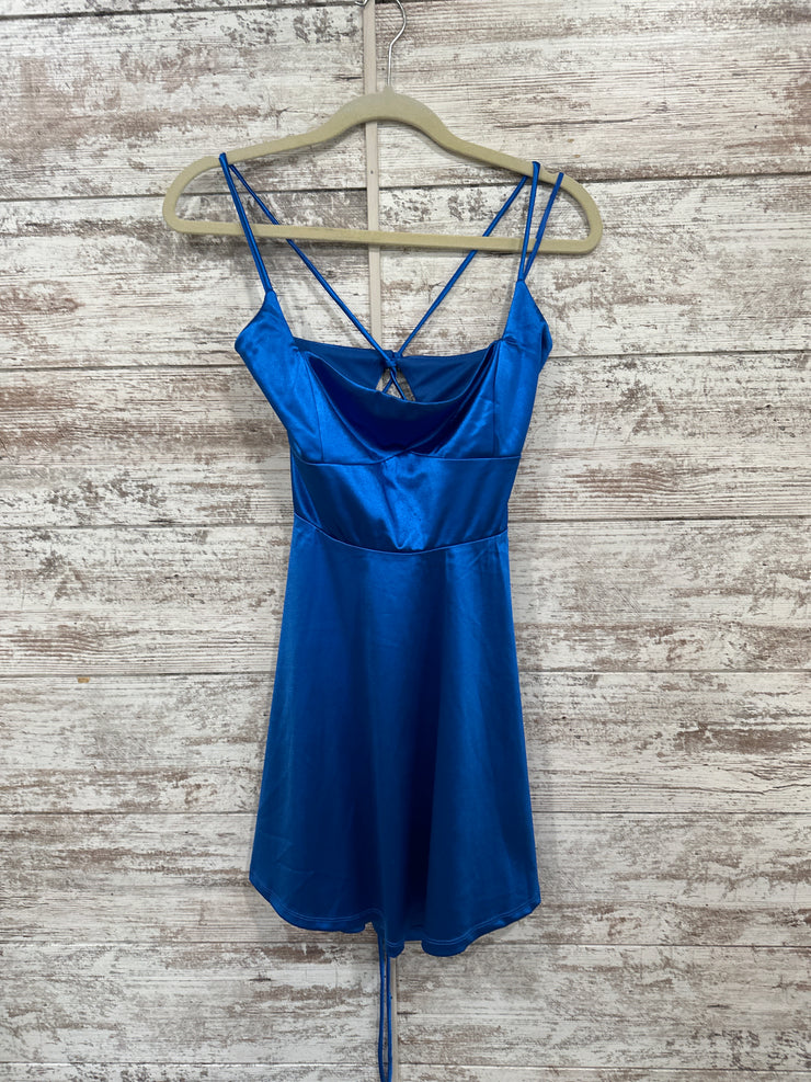ROYAL BLUE SHORT DRESS