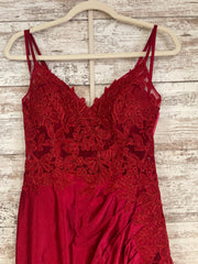 RED LONG EVENING GOWN