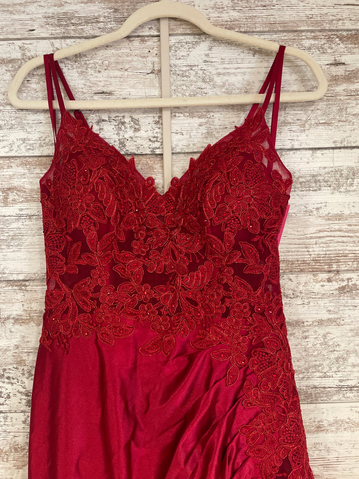RED LONG EVENING GOWN