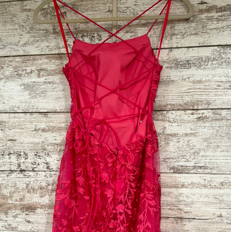 PINK/FLORAL MERMAID GOWN