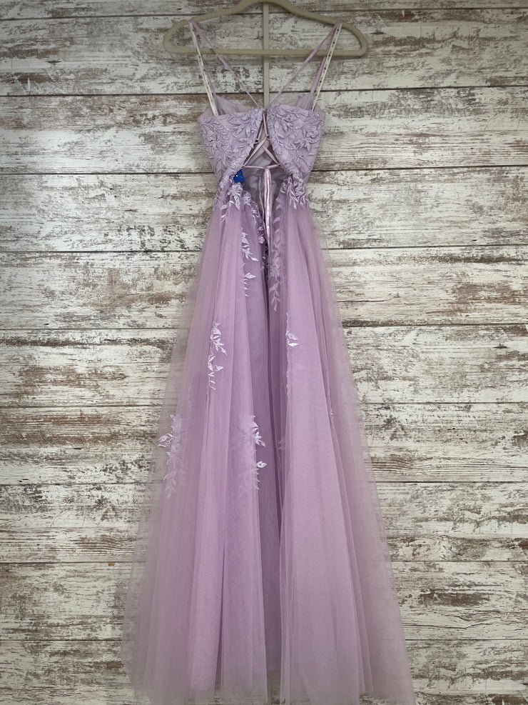 LAVENDER/FLORAL A LINE GOW-NEW