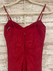 RED SPARKLY LONG EVENING GOWN