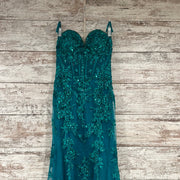 GREEN SPARKLY MERMAID GOWN