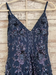 NAVY SPARKLY MERMAID GOWN