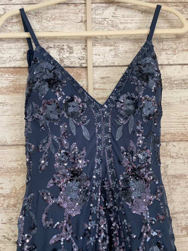 NAVY SPARKLY MERMAID GOWN